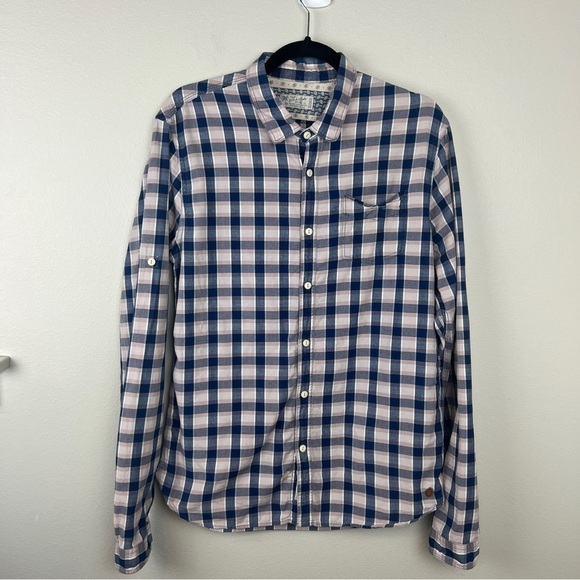 Scotch & Soda Check Print Button Down Shirt - Picture 2 of 7